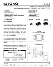 TK75018J datasheet pdf TOKO