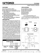 TK75050U datasheet pdf TOKO