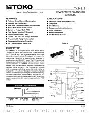 TK84819D datasheet pdf TOKO