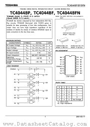TC4044BF datasheet pdf TOSHIBA