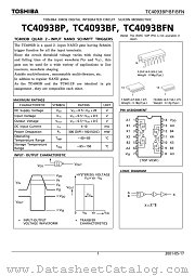 TC4093BP datasheet pdf TOSHIBA