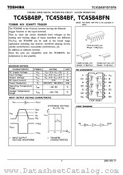 TC4584BP datasheet pdf TOSHIBA