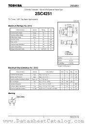 2SC4251 datasheet pdf TOSHIBA