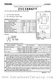 2SC5086FT datasheet pdf TOSHIBA