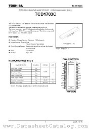 TCD1703C datasheet pdf TOSHIBA