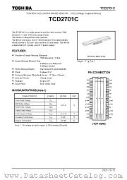 TCD2701C datasheet pdf TOSHIBA