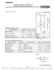 1SV204 datasheet pdf TOSHIBA