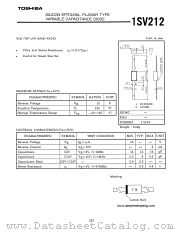 1SV212 datasheet pdf TOSHIBA