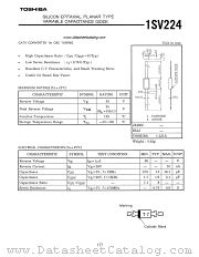 1SV224 datasheet pdf TOSHIBA