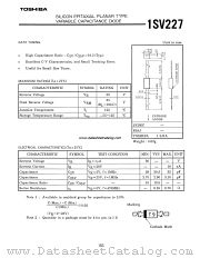 1SV227 datasheet pdf TOSHIBA