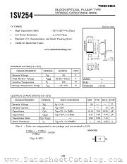 1SV254 datasheet pdf TOSHIBA