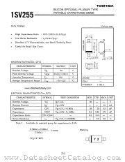 1SV255 datasheet pdf TOSHIBA