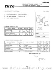 1SV258 datasheet pdf TOSHIBA