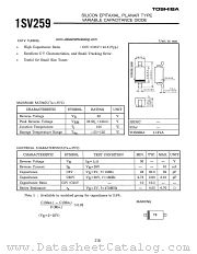 1SV259 datasheet pdf TOSHIBA