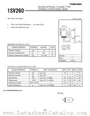 1SV260 datasheet pdf TOSHIBA