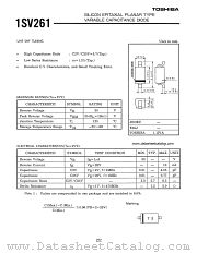 1SV261 datasheet pdf TOSHIBA