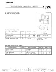 1SV99 datasheet pdf TOSHIBA