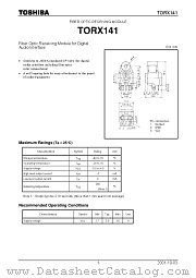 TORX141 datasheet pdf TOSHIBA