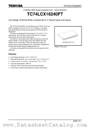 TC74LCX16240FT datasheet pdf TOSHIBA