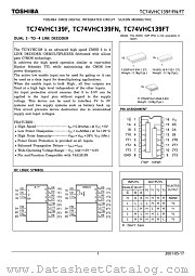 TC74VHC139FN datasheet pdf TOSHIBA