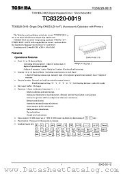TC83220-0019 datasheet pdf TOSHIBA