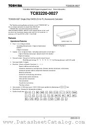 TC83220-0027 datasheet pdf TOSHIBA