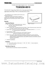 TC83230-0010 datasheet pdf TOSHIBA
