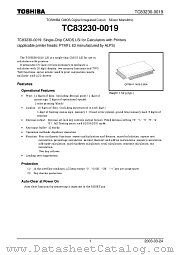 TC83230-0019 datasheet pdf TOSHIBA