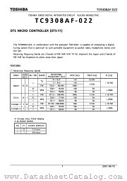 TC9308AF-022 datasheet pdf TOSHIBA