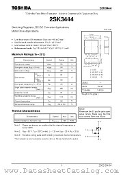 2SK3444 datasheet pdf TOSHIBA