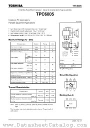 TPC6005 datasheet pdf TOSHIBA