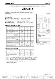 2SK2313 datasheet pdf TOSHIBA