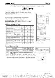 2SK3440 datasheet pdf TOSHIBA