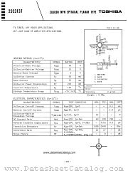 2SC3137 datasheet pdf TOSHIBA