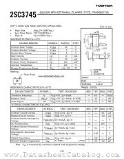 2SC3745 datasheet pdf TOSHIBA