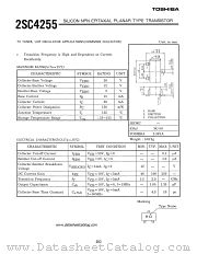 2SC4255 datasheet pdf TOSHIBA