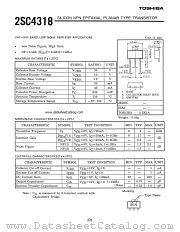 2SC4318 datasheet pdf TOSHIBA