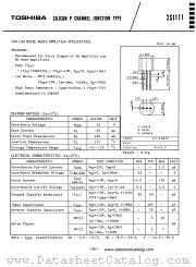 2SJ111 datasheet pdf TOSHIBA