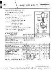 2SJ73 datasheet pdf TOSHIBA