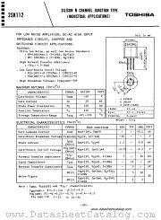 2SK112 datasheet pdf TOSHIBA