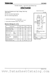 2SC5458 datasheet pdf TOSHIBA