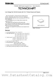 TC74VCX14FT datasheet pdf TOSHIBA
