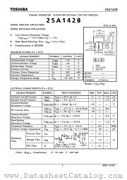 2SA1428 datasheet pdf TOSHIBA