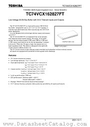 TC74VCX162827FT datasheet pdf TOSHIBA