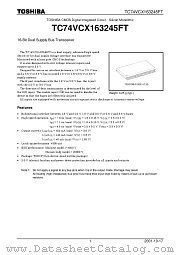 TC74VCX163245FT datasheet pdf TOSHIBA