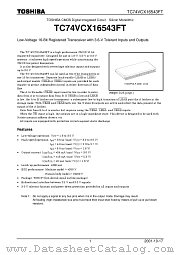 TC74VCX16543FT datasheet pdf TOSHIBA