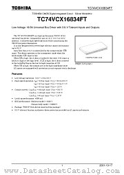 TC74VCX16834FT datasheet pdf TOSHIBA