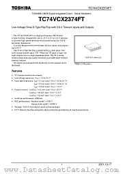 TC74VCX2374FT datasheet pdf TOSHIBA