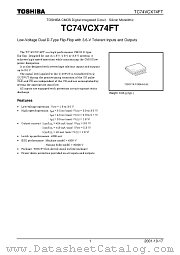 TC74VCX74FT datasheet pdf TOSHIBA