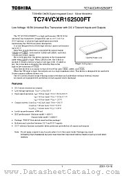 TC74VCXR162500FT datasheet pdf TOSHIBA